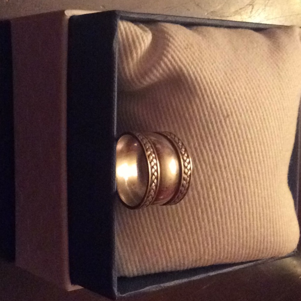 Silpada cigar band ring size 8